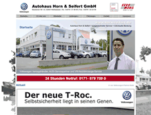 Tablet Screenshot of horn-seifert.de